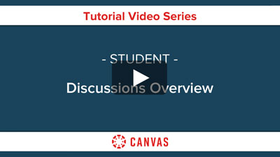 Students - Canvas Discussions Overview Video