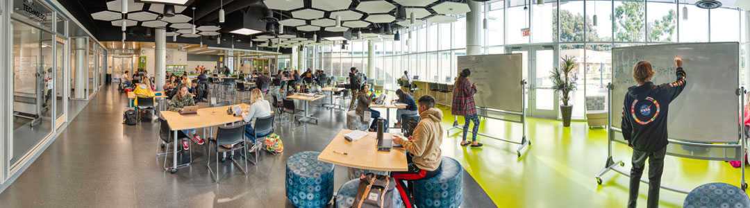STEM Center with students