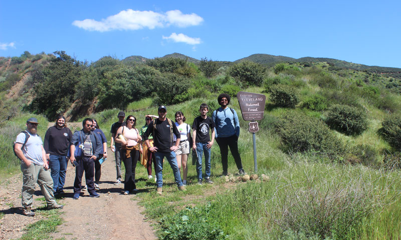 group of students in a field