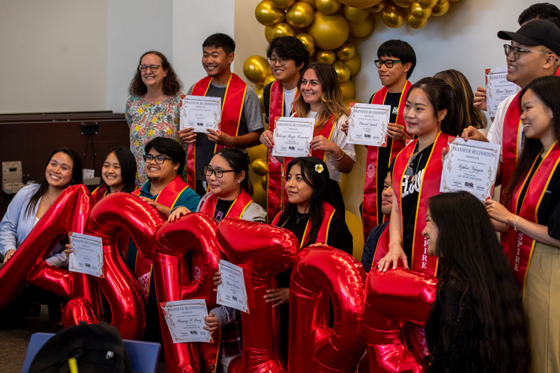 Aspire Graduation behind Aspire balloons