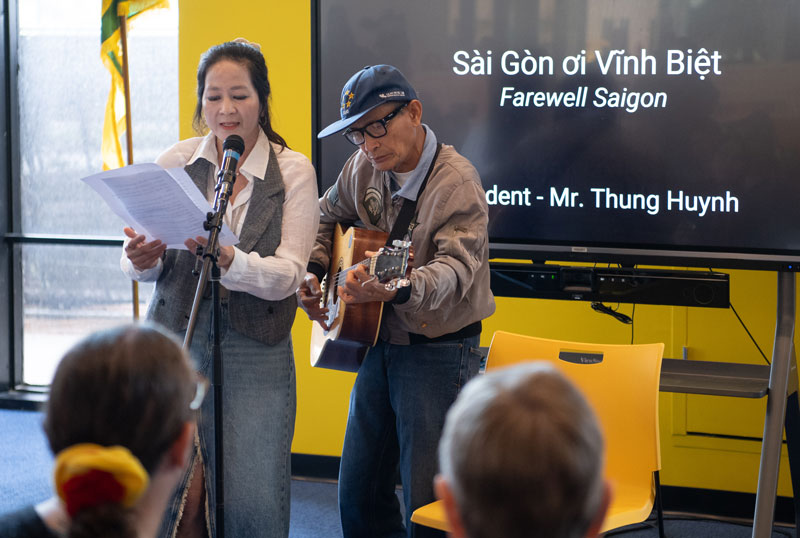 GWC Fall of Saigon Event with Professor Tran and Student