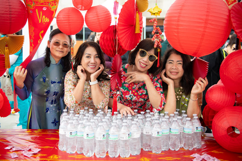 Staff celebrating Lunar New Year
