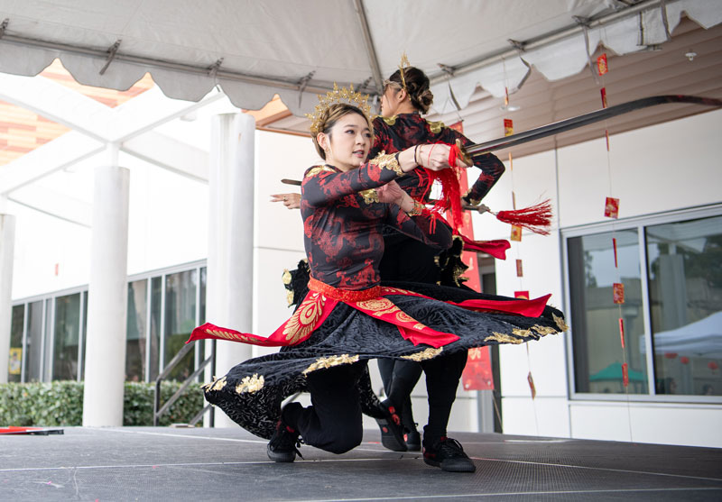 Lunar New Year dancers