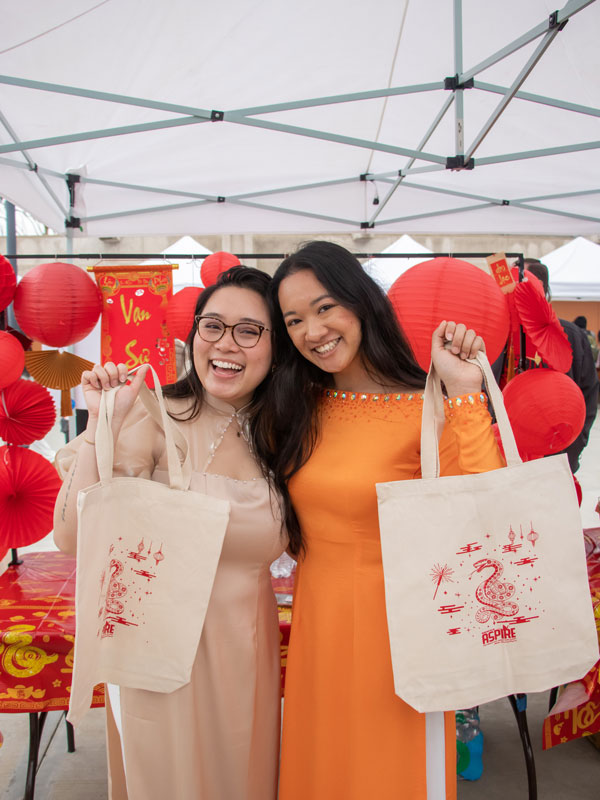 Lunar New Year Event with staff