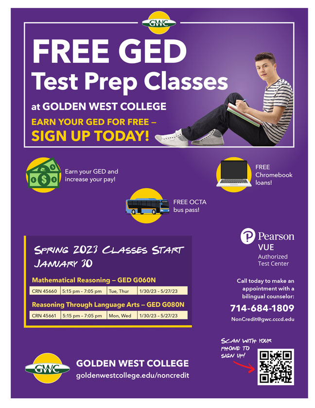 GWC Noncredit GED Test Prep