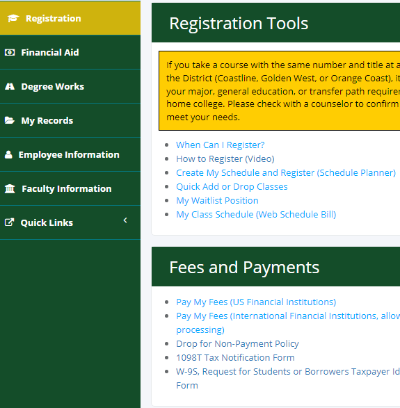 Registration Tools Window Sample
