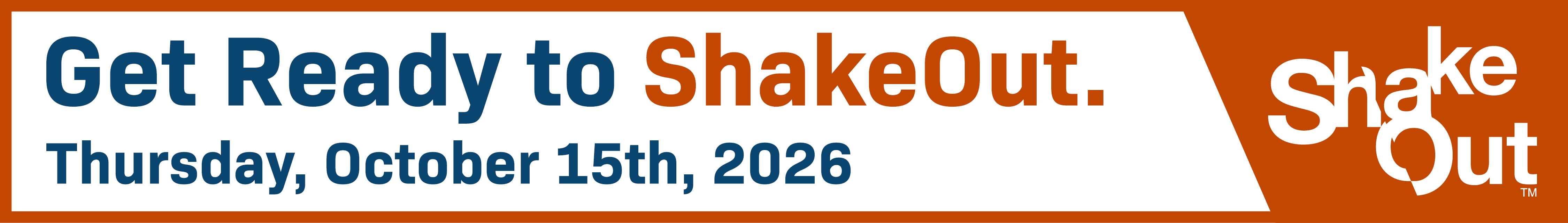Get Ready to ShakeOut - Oct 15, 2026