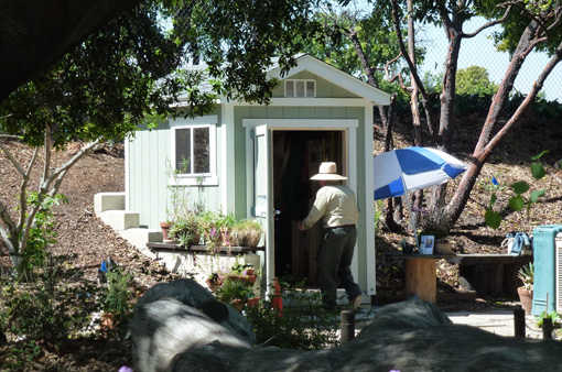 New volunteer shed for Native Garden